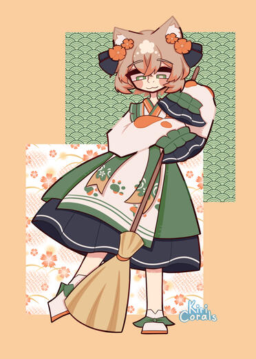 Fanart of LaceLavy, an indie vtuber and artist