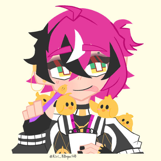 Fanart of Doppio Dropscythe from Nijisanji EN