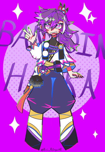Chibi fanart of Banzion Hakka from Holostars EN